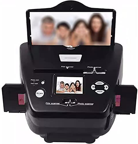 Convertitore di foto digitali, scanner digitale per pellicole e diapositive, schermo LCD da 2,4 pollici, cattura foto da 3x5'', 4''x6'', 5''x7'', diapositive e negativi da 35 mm e biglietti da visi