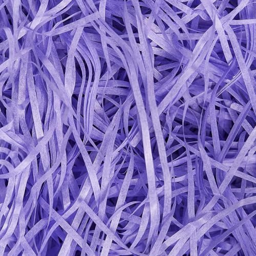 500g Purple Shredded Tissue Paper for Gift Boxes & Hampers | Soft Hamper Filling and Packaging Filler, Shreds Stuffing Paper Suitable Party Baby Shower Graduation Housewarming ect