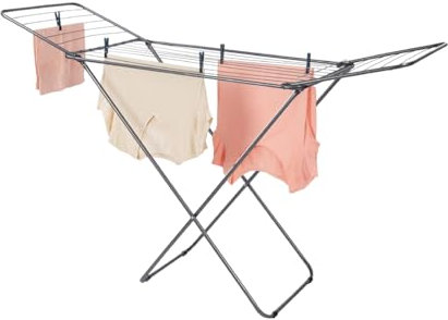 Tendedero de Ropa con Alas Plegables – 18 Metros de Secado – Compacto, Estable y Antideslizante – Estructura Metálica Resistente – Compactor Simply