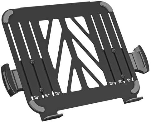 suptek Soporte Ventilado para Portátil, Bandeja Ajustable para Monitor Arm VESA 75/100mm, Adaptador para MacBook y Tabletas, Ancho 29-46cm, Carga 5kg, Negro, TP0071