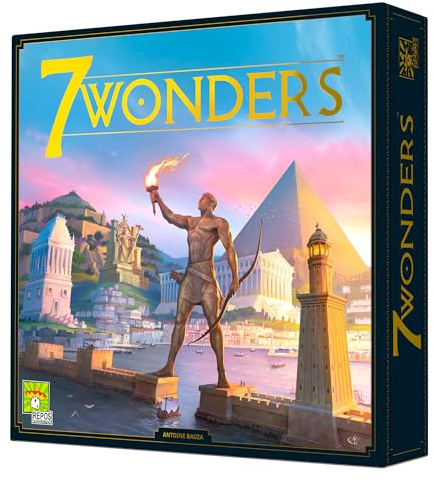 Asmodee 7 Wonders Board Game (New Edition) - Lead Your Civilization to Prosperity, Strategy Game for Kids and Adults, Ages 10+, 3-7 Players, 30 Minute Playtime