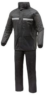 TUCANO URBANO - Combinaison de pluie 2 pièces imperméable, Noir , XL