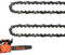 2 Pack 12 Inch Chainsaw Chains 3/8 LP Pitch .050 Gauge 45 Drive Links, 12 Replacement Chain Low-Kickback Compatible with Craftsman, Greenworks, Poulan, Remington, Echo, Ryobi and more