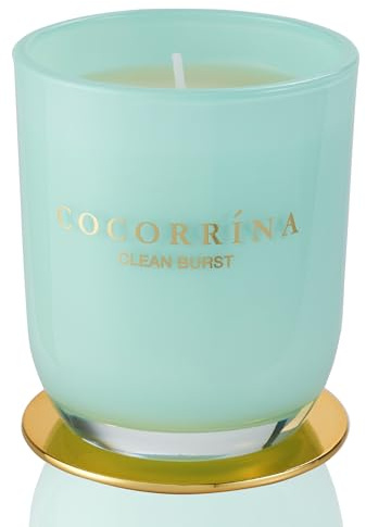 Cocorrína Candle Candela profumata in giara grande - Esplosione di pulito, durata di combustione fino a 46 ore, candela di soia naturale, candela regalo di Natale, 420g