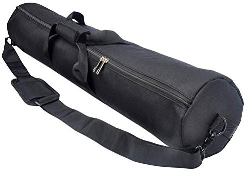 Ghzste Bolsa de trípode de cámara resistente, funda de transporte acolchada portátil con correa de hombro ajustable y asa, ideal para equipos de fotografía, 70 cm, Negro