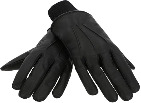 Gusti Läderhandskar Olav – handskar herr storlek svart läder, svart, XXL