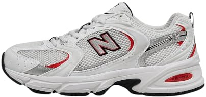 New Balance Unisex 530 Sneaker, rot / weiß, 39 EU