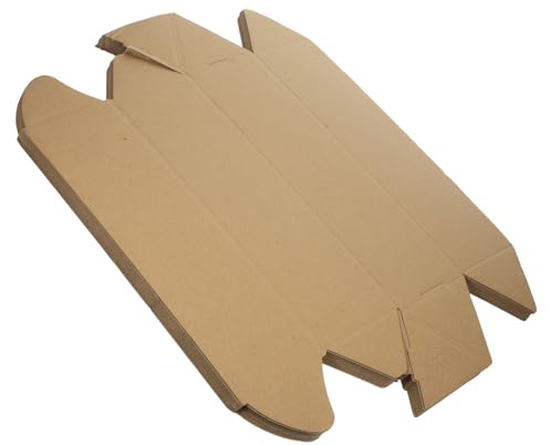 BCOATH Boîte D'expédition Triangulaire en Papier Kraft 10pcs, Tube Transportant l'affiche Portable Design Ergonomique, pour Packaging et Déménagement
