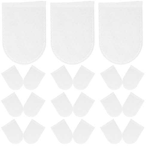 PAMINGONO 120 almohadillas de algodón reutilizables en forma de U para el cuidado de la cara y la boca, almohadillas desmaquillantes suaves y duraderas sin pelusas para mujeres, tamaño de viaje