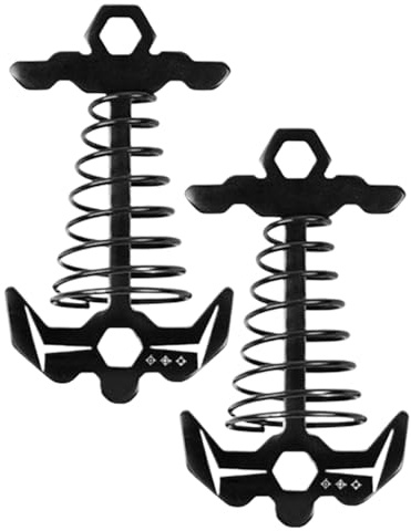 Ancres de Fixation pour Terrasse,Aluminium Anti-Vent Forme Arête de Poisson,Ancres de Tente en Arête de Poisson pour Plein Air - pour Plein Air, Pique-nique, Bateau, Randonnée, Femmes, Hommes, Adolesc