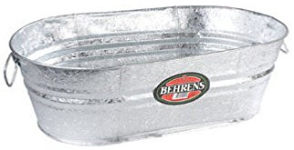 GALVANIZED HOT DIPPED OVAL TUB