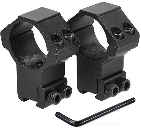 YONCONO 2 x Lunette de visee Anneau de Montage Bague de Montage avec Vis pour 11mm Rail Metallique