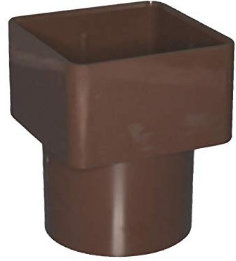 Quadrato di Brown al connettore rotondo dell'adattatore del tubo di scarico, sistemi dell'acqua piovana a flusso libero