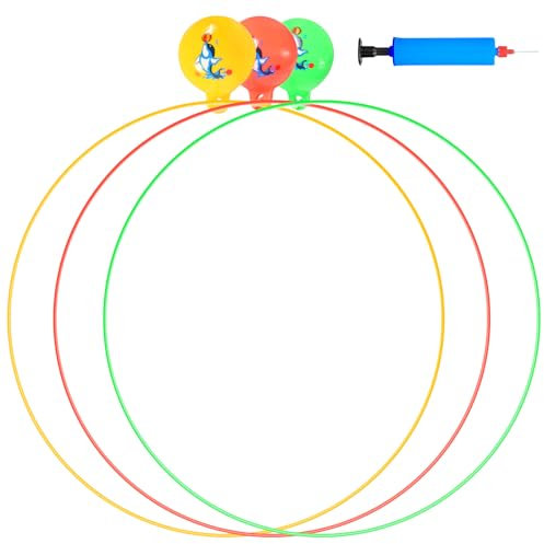 Qooloo 3 Stück Tauchringe für Kinder, Tauchen Spielzeug Ø 80cm Unterwasser Pool Spielzeug für Jungen Mädchen ab 5 6 7 8 9 10 11 12