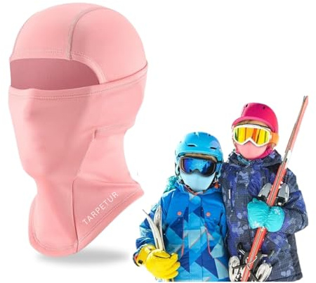 TOFLANTUR Sturmhaube Kinder Winter - Warm Winddicht Skimaske- Balaclava Sturmmaske für Jungen Radfahren, Skifahren, Fahrrad (DE/NL/SE/PL, Alphanumerisch, Einheitsgröße, Rosa)