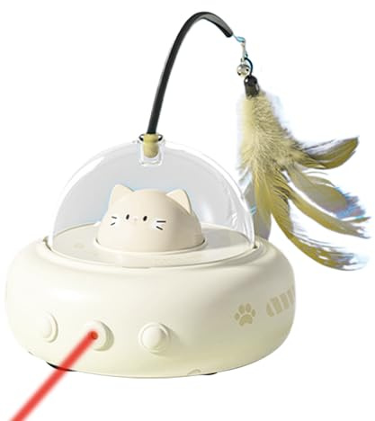 Ahuuen Juguete Eléctrico para Gatos | Juego Inteligente y Divertido con de Juego - Juguetes para Gatos Recargables y Estimulantes | para Ejercicio, Actividad De Enriquecimiento Y Aburrimiento De