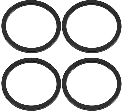 AS Axis Spindleon Lot de 4 Entretoises de Boîtier de Pédalier de Vélo de 2,5 Mm (35,1 X 40 X 2,5 Mm) en Aluminium Noir Compatible avec Shimano