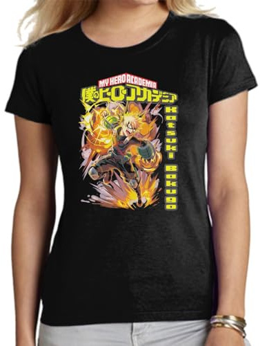 the Fan Tee Camiseta de Adulto de Mujer Dibujos Animados My Hero Academia Deku Plus Ultra Boku no Hero 051 XS