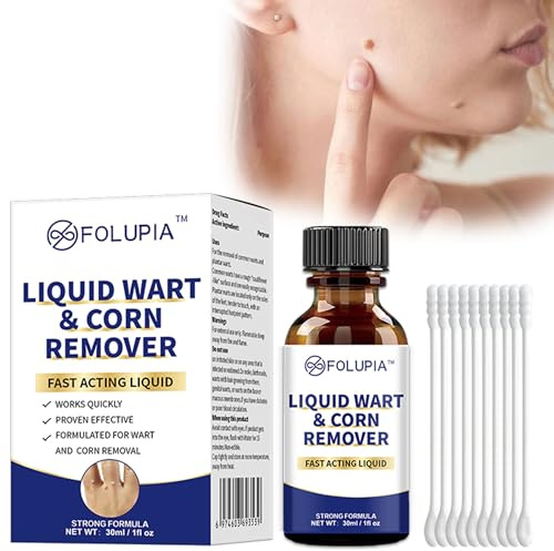 Quita Verrugas – Suavemente Las Verrugas Quitar Comunes, Eliminador de Verrugas para Eliminar Verrugas en el Cuerpo y Las Manos, Apto para Todo Tipo de Pieles 30ml