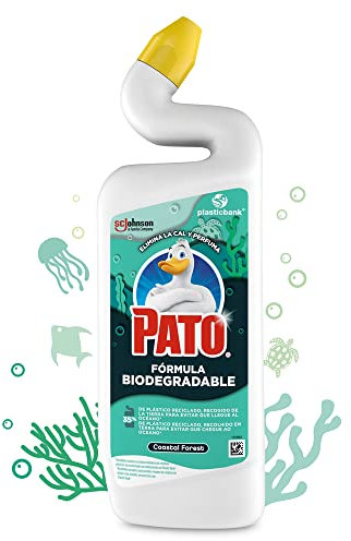 PATO - WC Biodegradable Fragancia Coastal Forest, Limpiador Antical y Perfume para Inodoro, Formato: 750 ml