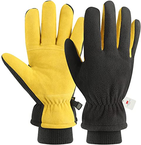 DLY Guantes de Invierno,Guantes Invierno Ciclismo-Guantes de Invierno Termicos Protección Contra el Frío Hombre Mujer,Guantes de Esquí,Aire Libre Guantes Calientes para Esquiar,Escalar,Conducir,Correr