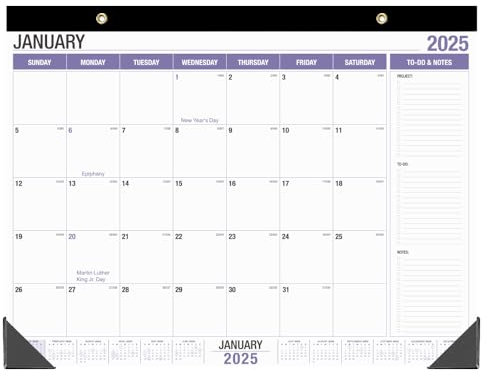 Large Desk Calendar 2026, Runs from January 2026 to December 2026, 22 x 17 Desk Calendars with to-do List, 15 Months Calendar 2026, Extra Large Desk Calendar for Home or Office