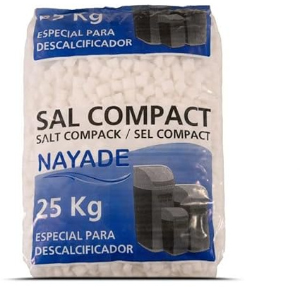 Salt för avkalkningsmedel vatten briketter säck 25 kg (25 kg äck)