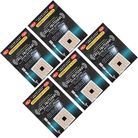 Lot de 5 autocollants d'amélioration du signal de téléphone pour signal de téléphone, antenne PCB, amplification portable pour ascenseurs