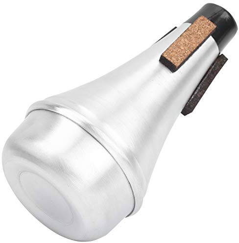 Trumpetstumpen Ljuddämpare Hållbar Aluminiumlegering M25 Silver Små Lätt Instrumenttillbehör för Trompetspelare