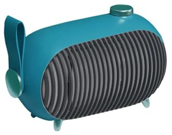 WAFOHSR Riscaldatore Elettrico da 1000 W PTC Ventilatore d'Aria in Ceramica Riscaldatore da Tavolo for Riscaldamento Portatile A Portata di Mano Facile da Usare(Green)