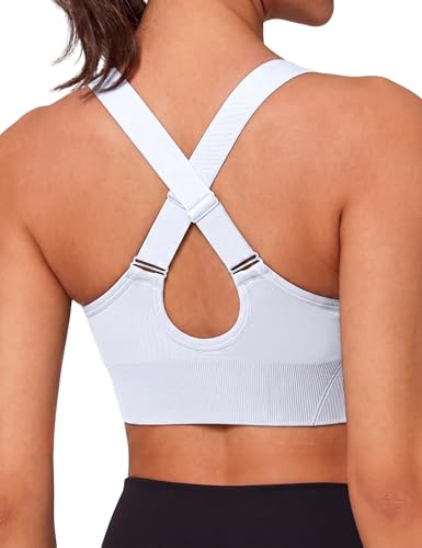 Litherday Top Sportivo Donna Supporto Medio Spalline Regolabili Palestra | Top Elasticizzato Traspirante, Coppe Removibili E Spalline Regolabili, Supporto Medio Per Palestra Running Pilates