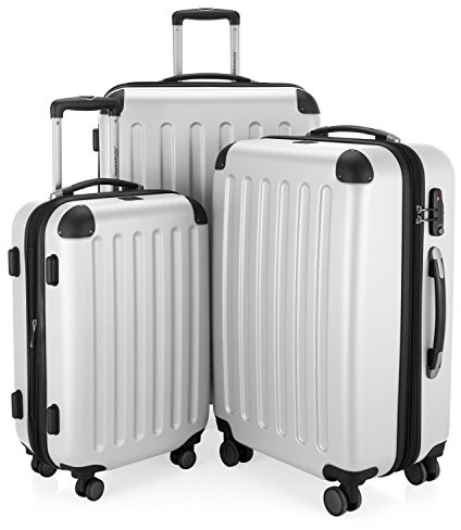 Hauptstadtkoffer Spree - 3er Kofferset, TSA, Trolley-Set, Rollkoffer, Reisekoffer, (S, M & L), Weiß