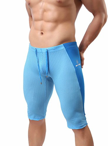 BRAVE PERSON 27/05 Boys Fashion Sports Leggings Beach Swim Shorts Running, Cycling Leggings (S / 26-29, Blue)