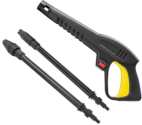 Bear Force Pistola ad acqua ad alta pressione con lancia a getto variabile e lancia rotante, compatibile con idropulitrici Lavor Lavorwash Vax