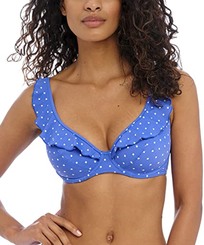 Freya Jewel Cove High Apex Bikini Top Azure Blue 34FF