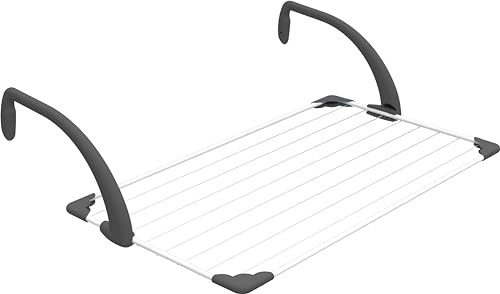 Vileda Brezza 100 | Stendibiancheria da balcone | Bracci super resistenti | Bracci regolabili| Facile da aprire e chiudere