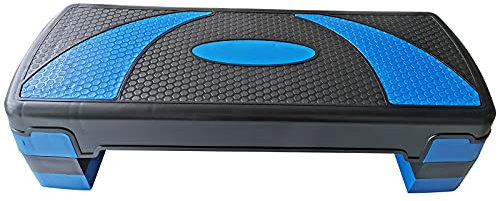 Steppbrett Fitness Aerobic Stepper für zuhause, Höhenverstellbar Stepbench Rutschfest mit 3 Stufen (10/15/20 cm),Stepper Board für Aerobic, Gymnastik und Fitness,78 x 30cm