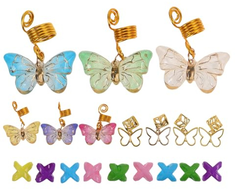 Healvian 20piezas Accesorios Para Cabello Clips Para Trenzas y Joyas Para Dreadlocks Adornos Para Mujeres y