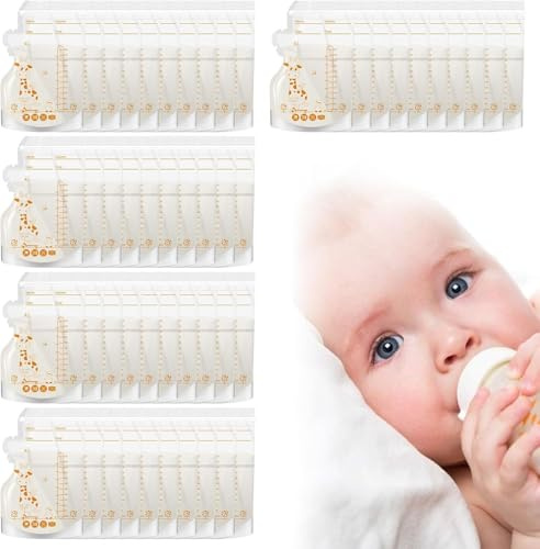 Muttermilchbeutel,Milchbeutel für Muttermilch,Muttermilchbeutel zum Einfrieren,Muttermilch Aufbewahrungsbeutel,Breast Milk Storage Bags,Vorsterilisierte,250 Ml (150pcs)