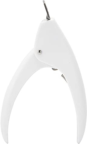 ZASCHMOY Nail Clipper Trime de Pointe en Acier Inoxydable pour Gel Acrylique Ongles Artificiels de la Manucure de Bricolage (WHITE)