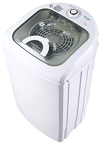 Lavatrice portatile 2 in 1 e asciugatrice centrifuga, rondella automatica da campeggio, 7,5 kg, funzione di temporizzazione di caricamento dall'alto, risparmio energetico/acqua, funzionamento facile