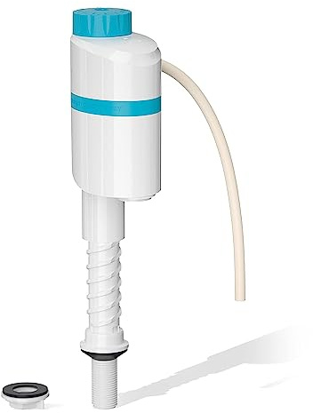 SAMODRA Silent Toilet Fill Valve, Adjustable Water Level, High Performance Flush Valve Replacement Kit, Anti-Siphon, Water-Saving, Easy Install in Minutes