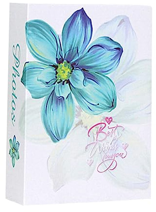 Zerodeko Álbum De Para Inserciones Álbum De Almacenamiento Azul Para Bodas Cumpleaños y Recuerdos Familiares