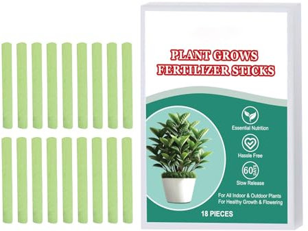 Imtrub Bastoncini fertilizzanti per piante domestiche, Bastoncini fertilizzanti per piante da interni | Bastoncino fertilizzante per la crescita delle piante - 18 bastoncini di fertilizzante per