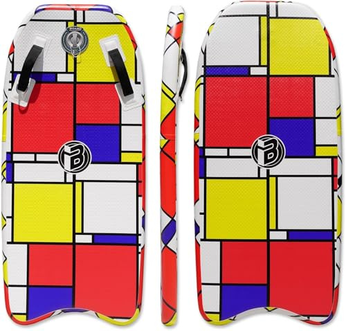 Bodyboard gonflable portable 42/48 nch avec technologie SUP plate-forme solide et stable et flottabilité pour adulte ou adolescent