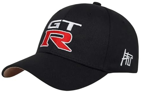 FUWUDI Cappellino da Baseball Unisex per GTR, Team Driver cap Cappello Berretto Uomo Cappelli con Parasole, Taglia Unica Regolabile,Black-One Size