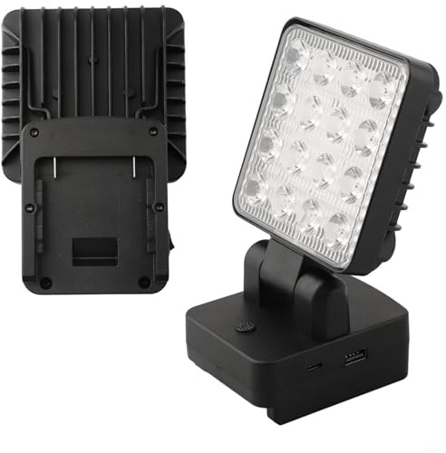 Arbeitsleuchte für Bosch 18 V Lithium-Batterien (BAT622, BAT609) mit mechanischem Schalter und elektronischer Steuerung