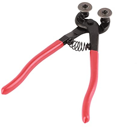 Aramox Alicates de Mosaico, Alicates de Baldosas de Carburo, Herramienta Ergonómica para Corte de Vidrio y Cerámica, Rueda de Corte de 2.2 Cm, Duradera para Aficionados y Profesionales