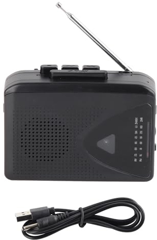 ERYUE Kompakt Kassettbandspelare, Retro Bärbar Musikspelare med AM FM-radio, Stereoutgång, för Hifi Lossless-uppspelning