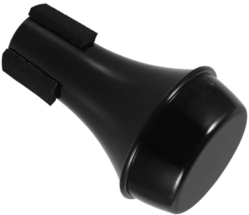 TOYANDONA Sordina per Tromba Dritta in Plastica Nera, Leggera e Resistente, Accessorio per Esercitazioni a Casa e Performance Musicali Silenziose